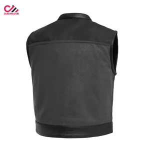 Chaleco de Motociclismo Personalizado de Cuero Genuino Premium para Hombre, Impermeable y Transpirable, Talla Grande, Hecho en Pakistán - Product Image 5