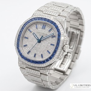 Reloj de Lujo para Hombre Petek Philippee, 39 mm, Redondo, Analógico, Mecánico, con Diamantes, Cristal de Zafiro, Acero Inoxidable, Cierre Desplegable - Product Image 1