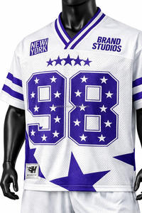 Maillot de football américain professionnel à prix abordable, de haute qualité, respirant, 100 % polyester, à manches courtes, imprimé - Product Image 4