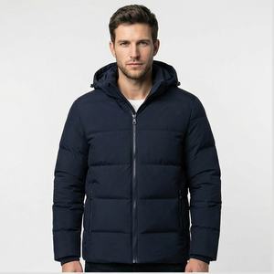 Chaqueta acolchada fina de estilo urbano para hombre, ropa de abrigo de invierno con estampado de Hip Hop, cuello levantado, diseño de burbujas a prueba de viento, nueva condición para hombre - Product Image 1