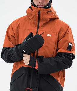 Chaqueta de Snowboard Personalizada 2026 en Color Naranja y Negro, Impermeable, Térmica y Resistente al Viento, Ropa de Esquí con Paneles Personalizados, Fabricación OEM ODM - Product Image 5