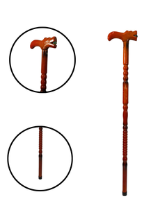 Traditional Wooden Cane Wooden Stick (Lion Handle) - Product Image 1