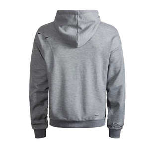 Sweat à capuche personnalisé pour homme, nouvelle mode streetwear, surdimensionné, lourd, effet usé, 100% coton - Product Image 3
