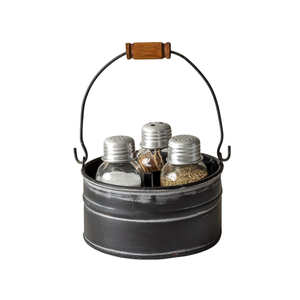 Large Capacity Vintage Metal Utensil <b>Caddy</b> Rust-Resistant Galvanized Tin Utensil Holder For Spoons And Spatulas Storage On Sale - Product Image 3