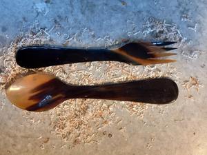 Cuillère en corne naturelle 100% de qualité supérieure, polie à la main, de marque renommée, pour la maison, les hôtels et les restaurants, en provenance d'Inde - Product Image 3