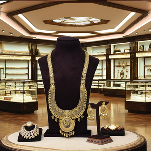 Collares Largos con Diseño de Flor en Latón Chapado en Oro de 14K, 18K y 24K, Joyería Tradicional para Bodas, Venta al Por Mayor - Product Image 4