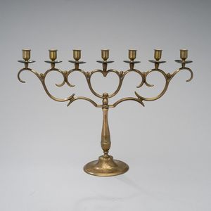 Enduring Menorah Candle Holders Durable Handmade Religious Festival Decoration Elegant Metal <b>Table</b> Display Home Accent Quality <b>C</b> - Product Image 1