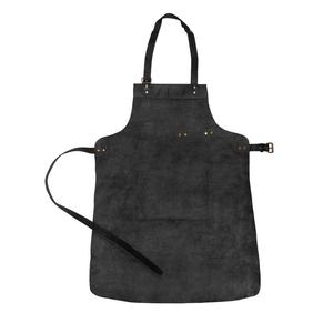 Delantal de Cuero Negro con Bolsillo, Correa Ajustable, Sin Mangas, para Cocina, Chef, Barista - Product Image 4
