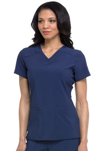 Unisex V-Neck Stretch Short Sleeve Nursing Scrub Set Polyester/Cotton Woven Fabric Hospital Scrub - Product Image 5