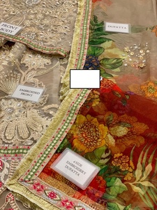 2023 vente chaude indien pakistanais Salwar Kameez dernière robe brodée en Organza travail manuel lourd séquence travail pour vêtements de fête - Product Image 6