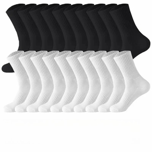 <b>Women</b> Men Striped Crew <b>Socks</b> Breathable Spandex Athletic Sports Pack Soft Knitted Mid Calf Casual Everyday CLASS 4 <b>Compression</b> - Product Image 2