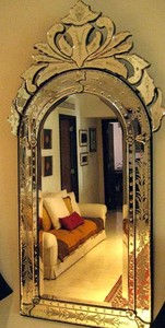Miroir mural décoratif rond 2024, grand miroir vénitien pour la décoration intérieure, vente chaude - Product Image 1