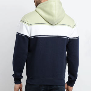 Sudadera con capucha Y2K para hombre con logotipo personalizado OEM, con cremallera completa, estilo máscara de esquí, de algodón polar grueso, estilo urbano, con cremallera completa, color liso - Product Image 2
