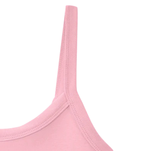 AKA <b>Crop</b> Tank <b>Top</b> Pink Women's Sleeveless Cotton Blend Fitted Casual Summer Cami Soft Stretch Fashion Everyday Wear - Product Image 2