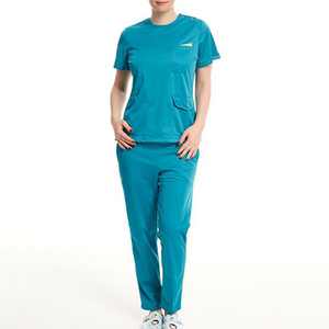 Women's Hospital Healthcare Uniform Medical <b>Scrub</b> <b>Set</b> with Soft Fabric Jogger Pants OEM Factory - Product Image 6