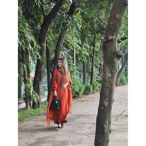 Fancy <b>Top</b>-Bottom and Dupatta Set with Thread & <b>Sequins</b> Embroidery Work Size XL - Product Image 5