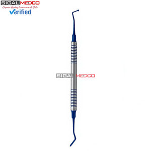 Premium Quality Manual Dental Ball Burnisher Blue 1.5/2MM Flat Tip 6.8 Inch German Stainless Steel Ergonomic Grip Composite - Product Image 6