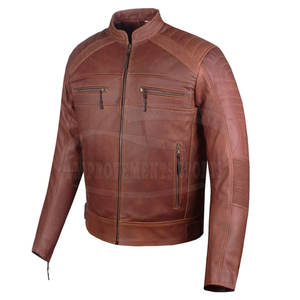Vestes de moto en cuir de haute qualité à quantité minimale de commande bas pour hommes Veste de moto en cuir au design unique pour hommes - Product Image 2