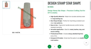 Star Shape Design Stamp Metal Jewelry Making <b>Tool</b> Stainless Steel <b>Craft</b> Stamp <b>Leather</b> Wood Jewelry Work <b>Tool</b> | Item No GS-1457A - Product Image 3