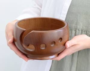 ชามไหมพรมทำมือจากไม้เอล์มและวอลนัท - Product Image 4