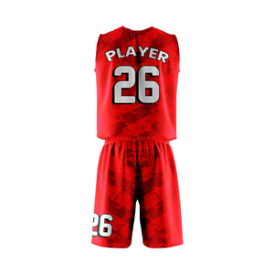 ชุดเสื้อบาสเก็ตบอลแขนกุดคอวีสำหรับผู้ชายแบบขายส่งพร้อมกางเกงขาสั้นแบบมีเชือกผูก  รับสกรีนโลโก้ตามสั่ง ผลิตจากโพลีเอสเตอร์ระบายอากาศได้ดี - Product Image 3