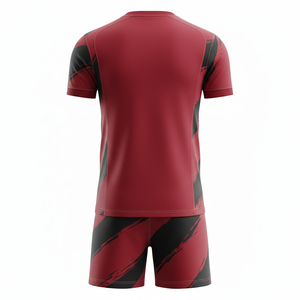 ชุดฟุตบอลเด็กพร้อมกางเกงขาสั้น ชุดสองชิ้น ชุดฝึกซ้อมฟุตบอล แห้งเร็ว ชุดกีฬา รับผลิตตามแบบ OEM - Product Image 2