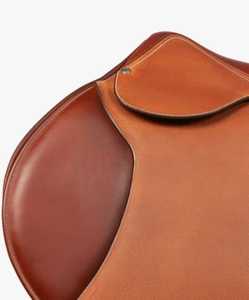 TI101OA065 Silla de montar de cuero genuino de alta resistencia con diseño personalizado, asiento suave para salto ecuestre inglés, con estructura de madera - Product Image 5