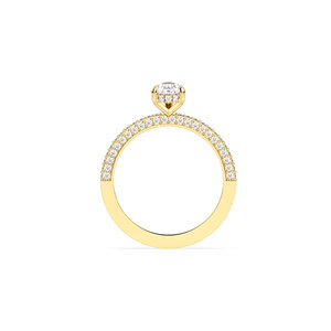 แหวนเพชรเดี่ยวทรงซ่อนรัศมี REYES IGI Certified ทองคำแท้ 14K เพชร HPHT CVD ผลิตในห้องปฏิบัติการ สำหรับผู้หญิง ของขวัญวันครบรอบ เครื่องประดับ - Product Image 6