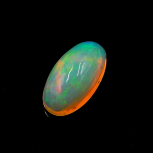 Ópalo de fuego natural blanco Welo, cabujón de ópalo etíope de corte ovalado (2.60 ct) para la fabricación de joyas - Product Image 4