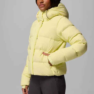 New Fashion Women's Winter Knitted Breathable <b>Puffer</b> Parka Padded Bubble <b>Cropped</b> <b>Jacket</b> Plus Size Warm Coat Casual Ladies - Product Image 3