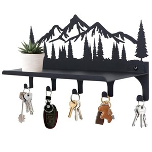 Personalized Metal Camping <b>Key</b> Holder with Family Name - Wholesale Steel Wall Hooks - Product Image 3