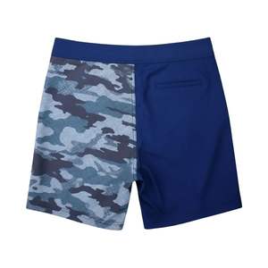 Short de bain à cordon de serrage rayé avec logo personnalisé, doublure respirante, séchage rapide, sublimation, anti-UV, polyester et nylon - Product Image 2