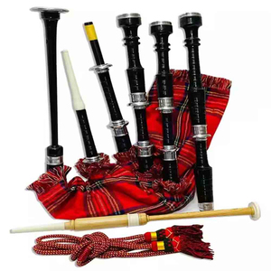 Bagpipe en bois de rose fabriqué à la main, prix de gros, bagpipe écossais classique, tartan Royal Stewart, bagpipe de haute qualité - Product Image 6