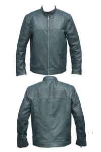 Veste en cuir pour homme de haute qualité, en cuir d'agneau véritable, imperméable, réversible, respirante, écologique, à séchage rapide, style bomber - Product Image 5