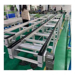 New Production Line Automation Pallet Conveyor Stainless Steel Double Speed Efficient Chain Conveyor <b>Transportation</b> Toshine - Product Image 5