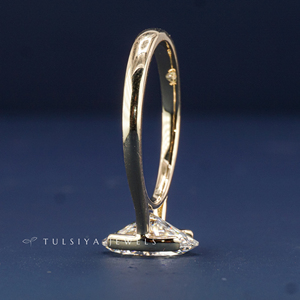 14K Gold Lab Grown <b>Diamond</b> <b>Ring</b> for Women Modern Minimalist Synthetic <b>Diamond</b> Engagement <b>Ring</b> Fine Jewelry for Weddings - Product Image 6