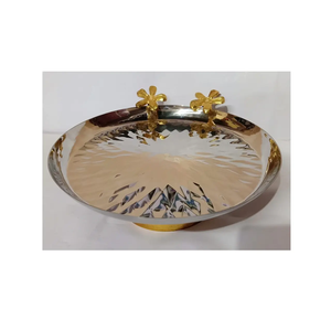 Prime Stainless Steel Serving & Dinner <b>table</b> Decoration & Food Storage Tray 2 Pieces Snacks Fish Fries Serving tray For Sale - Product Image 2