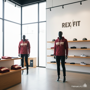 เสื้อฮู้ดซิป Rex Fit Sports แบบสั่งทำพิเศษ ผ้าฝ้ายสำหรับเล่นกีฬา พร้อมบริการออกแบบตามสั่ง OEM เสื้อฮู้ดผู้ชาย - Product Image 4