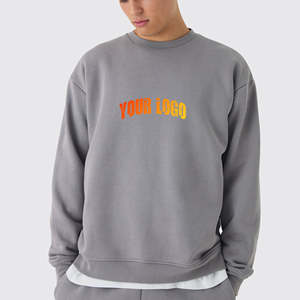 Sweat-shirt basique personnalisé pour homme, coupe oversize à épaules tombantes, sweat-shirt kangourou uni, sweats à capuche pour femme - Product Image 6