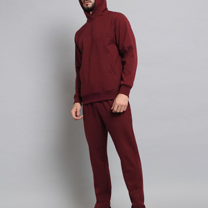 Ensemble survêtement homme en molleton bouclette épais OEM, coupe streetwear, avec impression numérique intégrale personnalisée en coton - Product Image 2