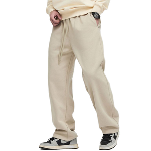 Pantalons de survêtement en molleton de coton brodés sur mesure en gros pour les marques de vêtements américaines, tailles S M L XL - Product Image 1