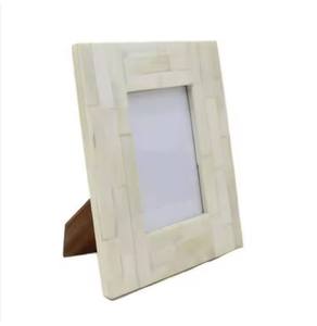 Contemporary Handmade Lightweight Eco-Friendly Bone Inlay <b>Frame</b> Creative Purple Mosaic Design for Stylish Wall Mount Home - Product Image 4