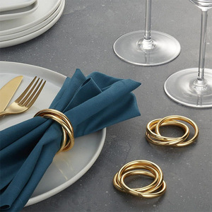 Anillo decorativo para servilletas de acero inoxidable con diseño de MARIPOSA para bodas, anillo para servilletas de mesa para restaurantes de alta gama - Product Image 5