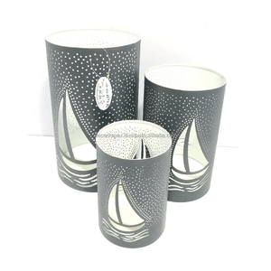 ที่ใส่เทียนชาแบบแกะสลักดีไซน์ต้นแบบที่ห่อด้วยฟองเหล็กโลหะตกแต่งบ้าน - Product Image 3