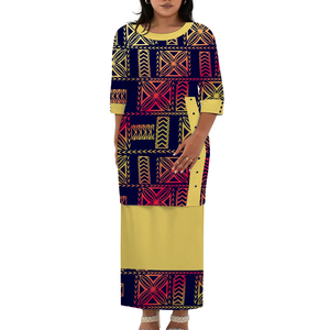 Samoan Tribal O-Neck Puletasi Plus Size Two Piece <b>Skirt</b> Set Custom Ladies Clothes Summer Dress - Product Image 5