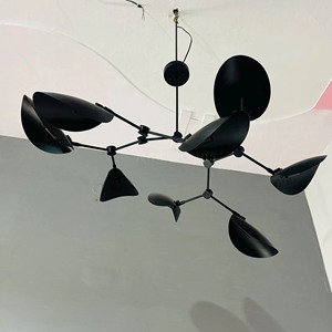 High Standard Quality KHOOSI OVERSEAS CI-01 Modern Black Metal Chandelier Spiral Design <b>Lighting</b> Fixture <b>Ceiling</b> Decorations Low - Product Image 1