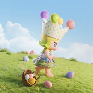 Authentique MEGA ROYAL MOLLY 1000% <span class=keywords><strong>Mickey</strong></span> et ses amis Joyeuses Pâques, grande figurine articulée de 90 cm et objet de collection en vinyle pour les fans - Product Image 2