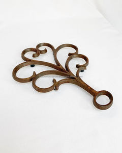 Handmade Metal <b>Trivet</b> With Floral Pattern Perfect Gift Option For Cooking Enthusiasts And Home Decor Lovers - Product Image 3