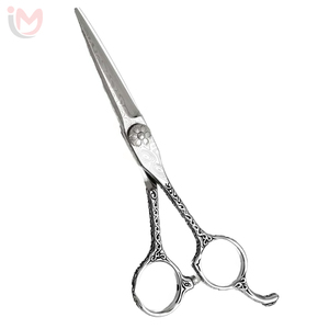 Ciseaux de coiffure professionnels en acier inoxydable, lame tranchante, manche noir et or, pour droitiers, usage en salon - Product Image 3