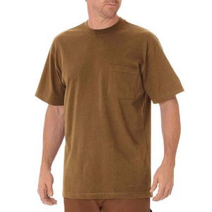 เสื้อยืดผู้ชายทรงหลวม คอวี ผ้าฝ้าย 100% ระบายอากาศได้ดี เหมาะสำหรับฤดูร้อน มีกระเป๋าเสื้อ ไซส์ใหญ่ ไม่เป็นขุย - Product Image 2